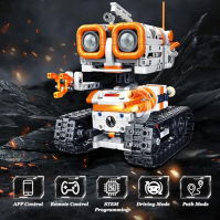 MOJINO Robot Toy od 5 6 7 8 9 10 11 Chlapec 12+, Technologie 4 v 1 od 5 do 12 let Chlapci Robot Děti Aplikace Dálkové ovládání D